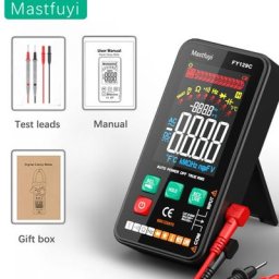 Mastfuyi – multimètre numérique intelligent avec support grand écran couleur LCD capacité de