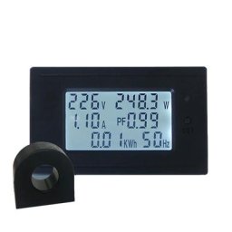 Moniteur de compteur de puissance de courant de tension de panneau numérique LCD voltmètre