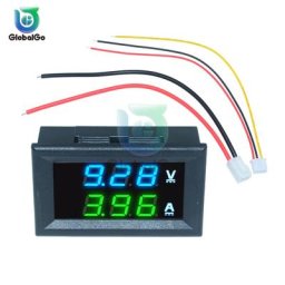 DC 100 V 10A Mini 0.28 pouces LED DC voltmètre numérique ampèremètre volts courant ampèremètre