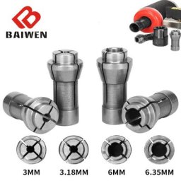 Adaptateur de mandrin à pince 3mm/6mm pour broyeur pneumatique Machine à graver pièces de