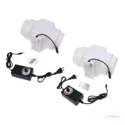 Ventilateur d'extraction en ligne 110mm extracteur de conduit pour la salle de bain pour la