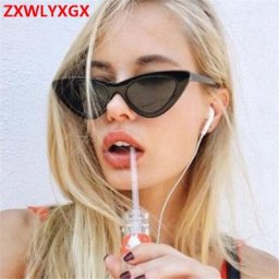 Lunettes de soleil Triangle œil de chat pour femmes lunettes de soleil Vintage de marque teinte