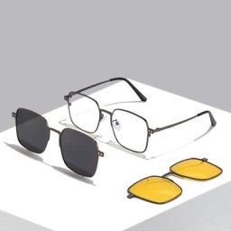 Lunettes de soleil classiques polarisées pour hommes et femmes Clip magnétique sur lunettes de