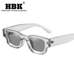HBK Ins-Petites lunettes de soleil polarisées carrées pour hommes et femmes nuances punk rétro
