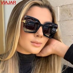 Lunettes de soleil œil de chat pour femmes et hommes lunettes de soleil design papillon UV400 T