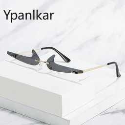 Petites lunettes de soleil sans monture pour hommes et femmes lunettes drôles de voyage lunettes