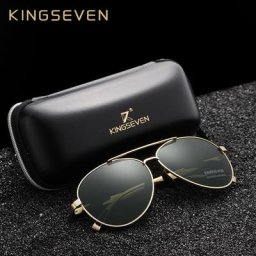 KINGSEVEN-Lunettes de soleil dégradées pour hommes lunettes de soleil polarisées HD aluminium