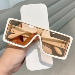 Lunettes de soleil carrées vintage pour femmes lunettes de soleil plates dégradées grandes nuances