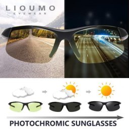 LIvissed MO-Lunettes de soleil polarisées pour homme et femme vision jour et nuit photochromiques