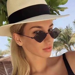 Modis Oculos – lunettes de soleil classiques à petit cadre en losange pour femmes/hommes marque de