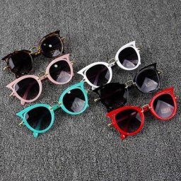 Lunettes de soleil pour enfants yeux de chat carrées pour fille et garçon élégantes pour bébé