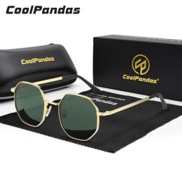CoolPandas – lunettes de soleil polarisées Vintage pour femmes et hommes monture en métal pour la