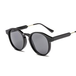 Lunettes de soleil œil de chat vintage pour femmes lunettes de soleil miroir œil de chat noir