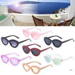 Lunettes de soleil Vintage ovales rétro pour femmes mode océan lentille UV400 marque de styliste