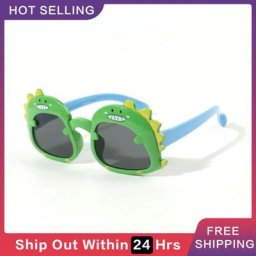 Lunettes polarisées d'été pour enfants verres de fête style dinosaure protection solaire Uv