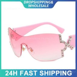 Lunettes de soleil sans cadre avec verres connectés performance stable rétro rond carré
