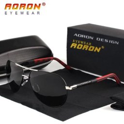 AORON – lunettes de soleil polarisées pour hommes classiques pilote revêtement Anti-reflet