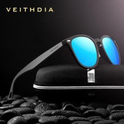 VEITHDIA-Lunettes de soleil unisexes en aluminium TR90 miroir photochromique accessoires de mode