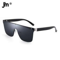 Lunettes de soleil UV400 pour hommes et femmes verres solaires carrés à dessus plat
