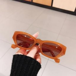 Buc& EI-Petites lunettes de soleil œil de chat vintage pour hommes et femmes lunettes de thé en