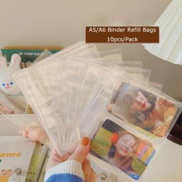 SKYbly IC-Pochettes de classeur pour stockage de cartes postales sac d'album feuille de livre