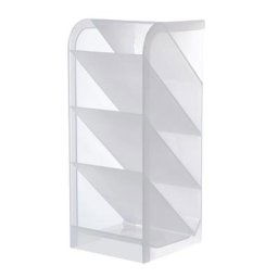 Porte-stylo mat Transparent Simple marqueurs de couleur inclinés à 4 couches pour le bureau