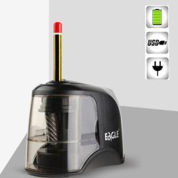 Nouveau taille-crayon électrique lame en acier hélicoïdale robuste pour artistes enfants et