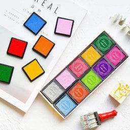 Tampon encreur à pigments 20 couleurs pour bricolage artisanat Scrapbooking peinture au doigt