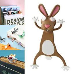 Marque-page stéréo 3D créatif marqueur animal de dessin animé mignon chat Kawaii Krasnore de la
