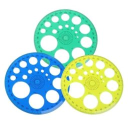 Rapporteur à 360 degrés C90C règle ronde modèle cercle fournitures de croquis scolaires