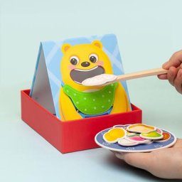 Jeu d'alimentation d'ours mignon jouet Montessori améliorer la coordination œil-main la motricité