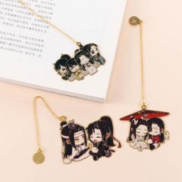 Le grand maître de la culture démoniaque Wei Wuxian Lan Wangji marque-page creux en métal The