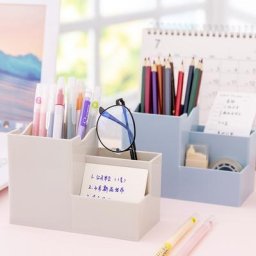 Boîte de rangement pour crayons de grande capacité porte-stylo support de bureau étui pour