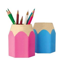 Pot à crayons porte-pinceau de maquillage vase à stylo créatif conteneur de bureau bien rangé