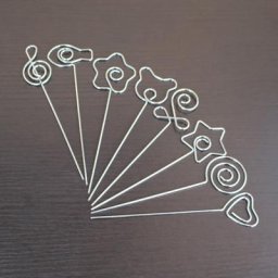 Pince à gâteau en argile antirouille porte-photo pince mémo en fil métallique support de carte