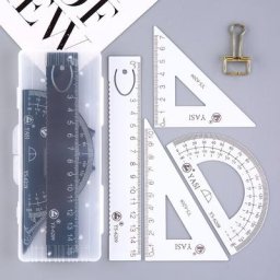 Ensemble d'outils de mesure multifonctions règle d'angle en métal alliage d'aluminium rapporteur