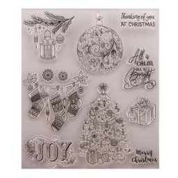 Sceau de tampon en Silicone Transparent pour Scrapbook 1 pièce pour noël bricolage en