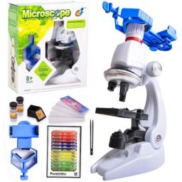 Kit de Microscope pour enfants Led 100/400/1200x Zoom biologique pour l'école la maison jouets