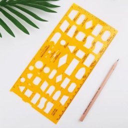 Règle de modèle de dessin de symbole de diagramme d'écoulement de résine B-SKIN K outil de mesure