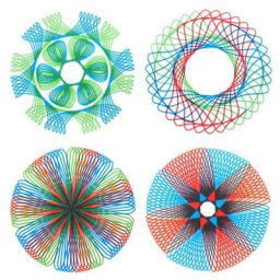 Planche à dessin magique créative à quatre documents modèle de dessin polyvalent règle