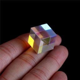 Vitrail optique prisme à Six faces lumière vive Cube combiné Dispersion Module Transparent verre
