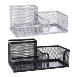 Porte-crayon en maille pour bureau élégant 3 compartiments porte-stylo organisateur de tasse à