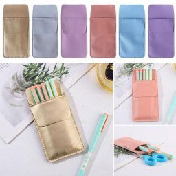 Sac à Stylos en Cuir Double Couche Accessoires pour Médecins et Infirmières Pochette de
