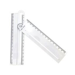 Règle rectangulaire transparente pour dessin à la main papier de construction droit pour la maison