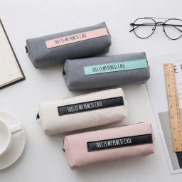 Cortex-Grande trousse à crayons en toile pour garçons et filles style militaire fournitures