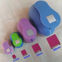 Poinçon artisanal carré de 18mm à 53mm coupe-papier pour bricolage Scrapbooking mousse EVA