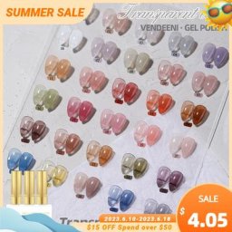 Vendeeni 30 Couleur Transparent Gel Vernis À Ongles Sale Couleur UV LED Soak Off Gel Vernis Glace À