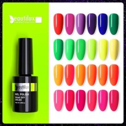 Beautilux – Vernis à ongles couleur néon manucure vernis estival couleur bonbon rose vert