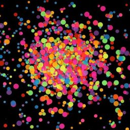 Paillettes rondes en forme de cercle pour les ongles couleurs néon taille mixte bulle ultra-fine