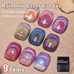 Vendenei – vernis à ongles Gel UV magnétique arc-en-ciel œil de chat 9 couleurs paillettes